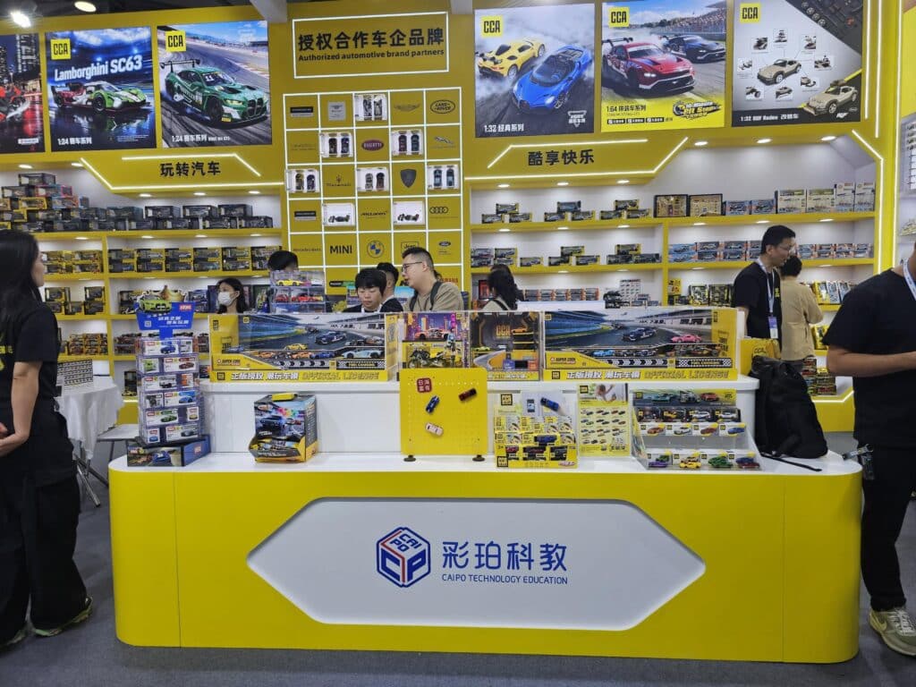 Khu vực trưng bày bộ sưu tập xe mô hình MSZ và CCA tại China Toy Expo 2026